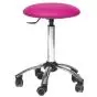 Tabouret médical sur roulettes avec piètement chromé ClediMed 