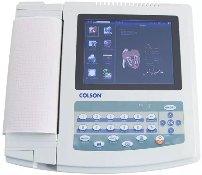 Electrocardiographe ECG Cardi-12 (12 pistes) avec interprétation Colson 