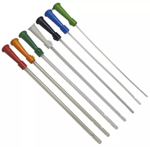 Sondes vésicales droite en PVC pour femme (boite de 100)