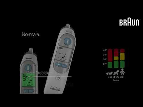 Thermomètre auriculaire IRT6520CA Braun ThermoScanᴹᴰ 7 avec Age
