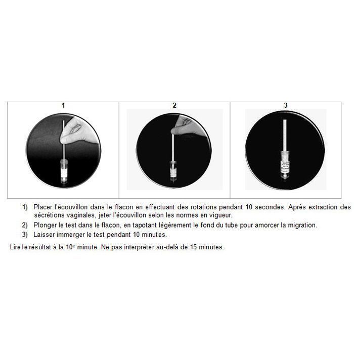 Test de diagnostic de la rupture des membranes foetales Amniodiag 5 (Boite  de 10)