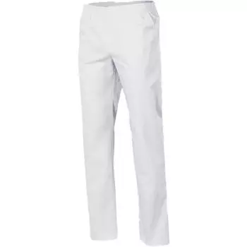 Pantalon médical mixte polyester/coton (blanc) 