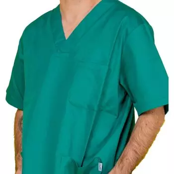 Tunique médicale mixte polyester/coton (vert)