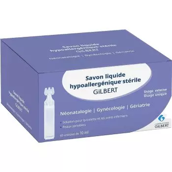 Savon liquide hypoallergénique stérile - 60 x 10 ml