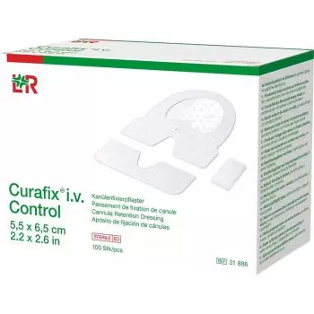 Pansement stérile pour maintien de cathéter Control  Curafix IV