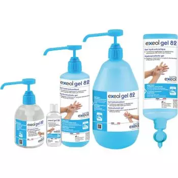 Gel hydroalcoolique Sodel Exeol Gel 82