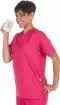 Tunique médicale mixte polyester/coton (fuchsia)