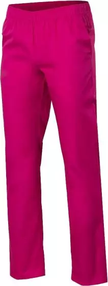 Pantalon médical mixte polyester/coton (Fuchsia)