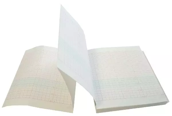 Papier pour cardiotocographe LETO 9 et Jumper JPD-300P - Echelle 30 BPM (10 liasses)